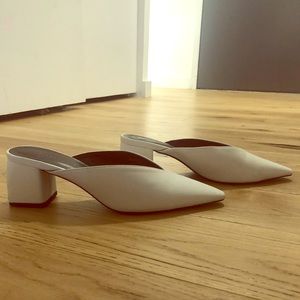 White Zara Mini Heel